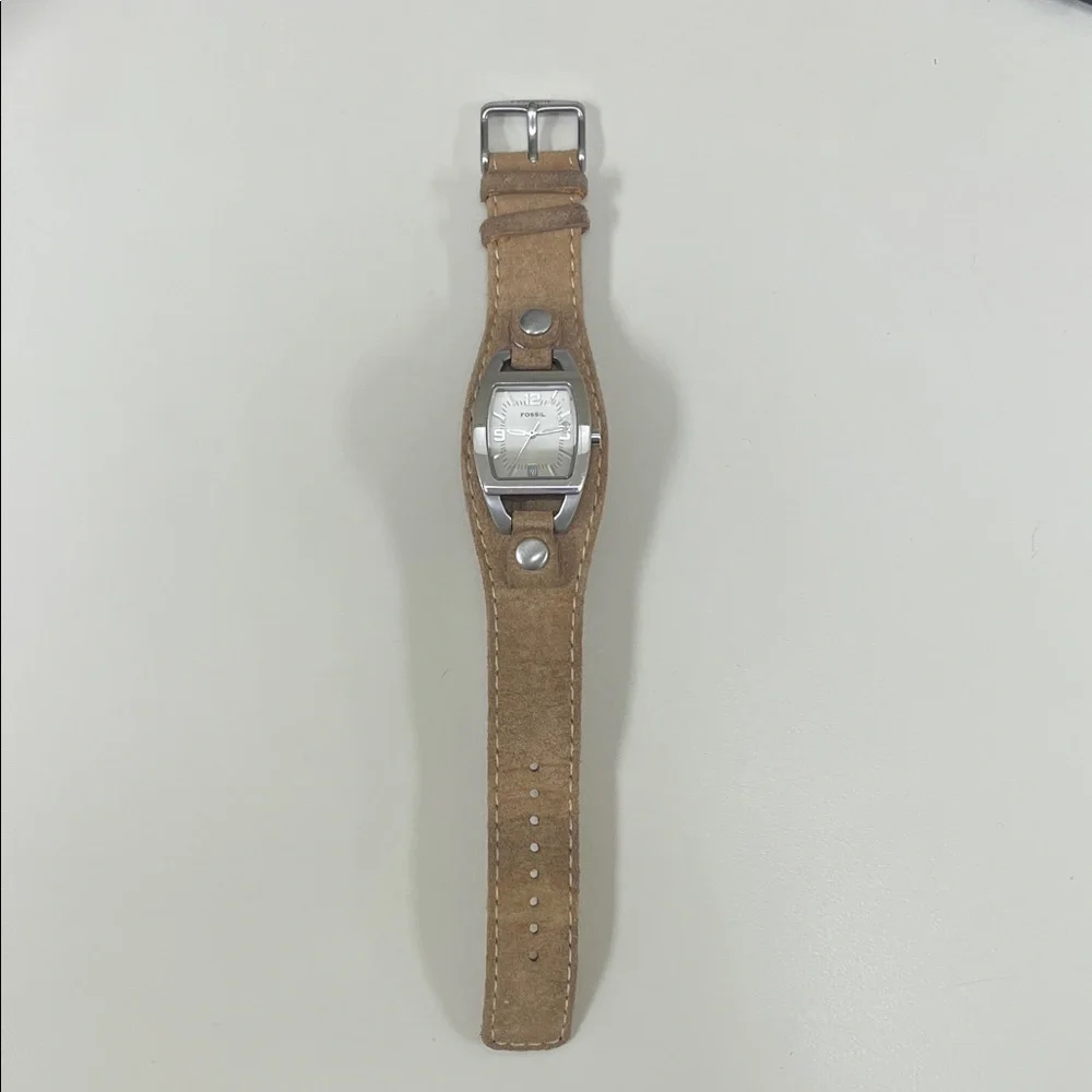 Fossil Tan Leather Strap Watch